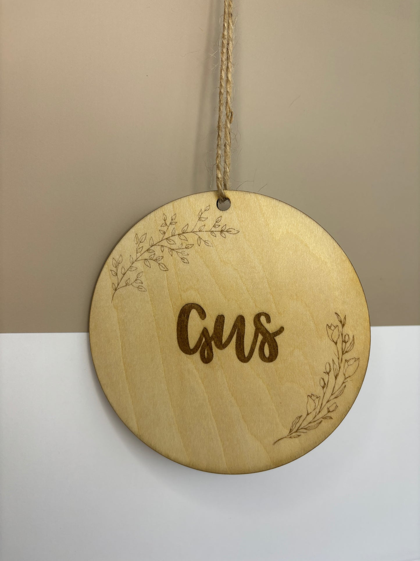 Colgante de madera personalizado